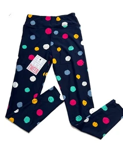 Tween Kinder LulaRoe bunte Poka Punkte auf blau passt 00/0 - Bild 1 von 1