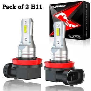 For Jeep Grand Cherokee 2011-2021 2x H11 Low Beam Bulbs 6000K White Plug&Play - Picture 1 of 13