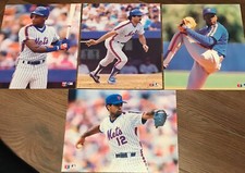 New York Mets 1989 TV Sports Mailbag MLB Baseball Four 8x10 Pictures-Straw,Good 