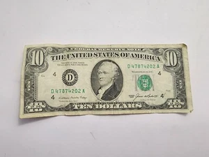 Series 1985 10 Dollar Bill Small Face Circulated Cleveland - Picture 1 of 2