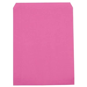 Flat Paper Bags 500 Magenta Retail Store Gift Bag Merchandise 8 ½” x 11" Pink - Picture 1 of 8
