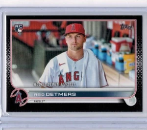 2022 Topps Update Reid Detmers Black Rookie RC #'ed 27/71 (US62) - Picture 1 of 1