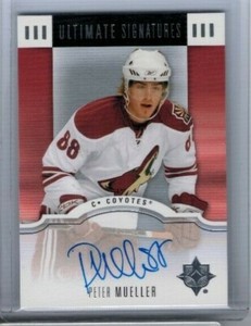 2007-08 Upper Deck Ultimate Collection Peter Mueller Ultimate Signatures Auto RC