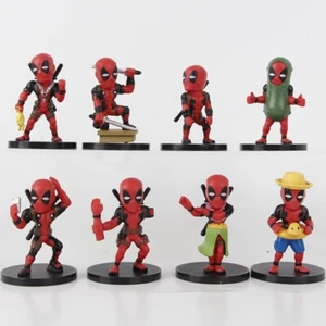 8 Marvel Comics Avengers Deadpool Model Action Figures Cake Toppers Decor Toy - Picture 1 of 6