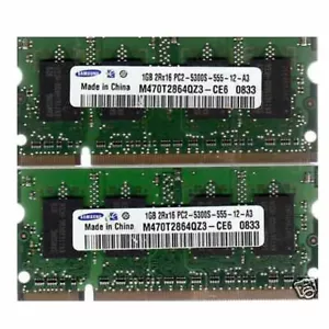 2GB Kit 2x 1GB Apple MacBook 2.0GHz 13" A1181 DDR2 Laptop RAM Notebook Memory - Picture 1 of 6