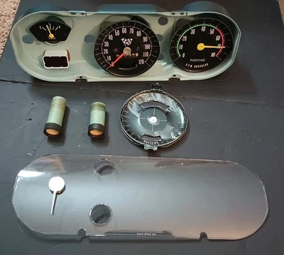 Pontiac GTO 1965 Rally Gauge configuración estilo de fábrica con lente nuevo IN3056G leer Foto 1 de 4