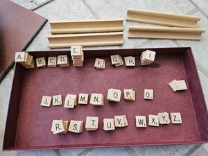 Vintage Early 1950s Selchow & Righter Scrabble Board Game Complete - Picture 1 of 8