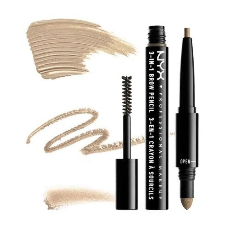 NYX 3 in 1 Brow Pencil, Powder & Mascara BLONDE - Image 1 of 1