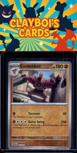 Conkeldurr SV06: Pokémon Mascarada Crepúsculo 105/167 Holograma Inverso Casi Nuevo+ - Imagen 1 de 2