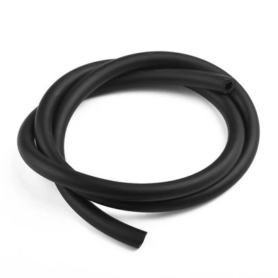 1 Meter Black Silicone Vacuum Air/Fuel Hose 6MM 1/4 Inch Diesel LINE PIPE TUBE - Image 1 of 4