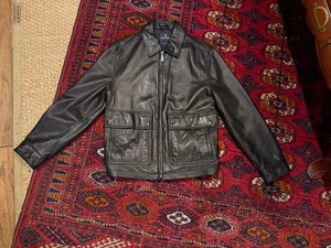 Brooks Brothers Lederjacke. Herren Größe S. Lammleder. Neu ohne Etikett. - Bild 1 von 6