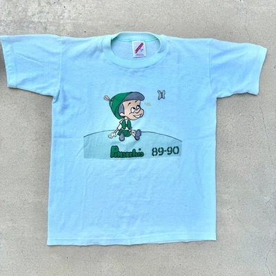1989 Vtg Pinocchio green shirt Jerzees single-stitch Disney kids size L(14-16) - Image 1 of 4