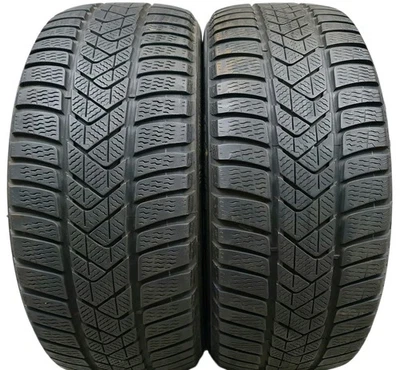 2 x Winterreifen 225/45 R18 95H XL PIRELLI SOTTOZERO 3 MOE Runflat DOT19 5,5mm - Bild 1 von 2
