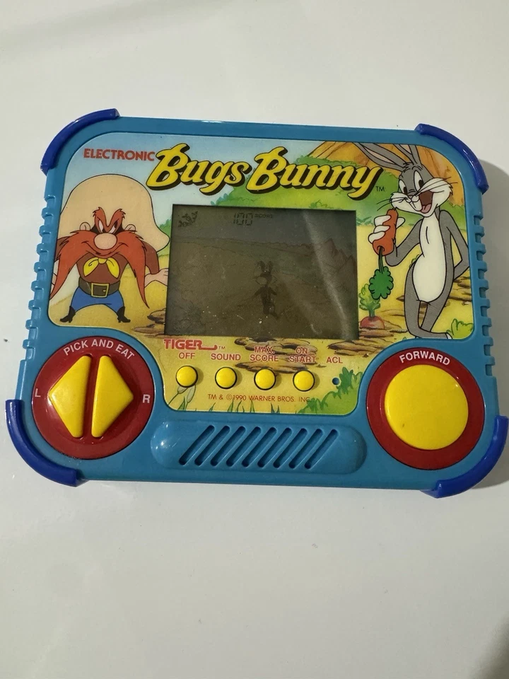 De colección Bugs Bunny 1990 Tiger Electronics LCD portátil probado - ¡Funciona! Foto 1 de 3