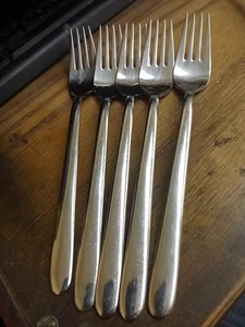 JA Henckels Stainless Chairo 7 1/8" Salad Forks (Set Of 5)  POB1 - Foto 1 di 3