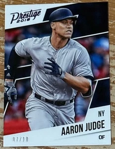 Tarjeta paralela púrpura 2018 Panini Prestige Aaron Judge #’d 7/10!! - Imagen 1 de 2