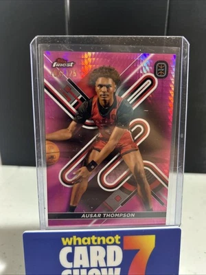 2023 Topps Finest OTE Overtime Elite - Ausar Thompson Pink Prism Refractor /125  - Image 1 of 2