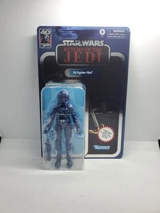 Star Wars Carbonized Tie Fighter Pilot Figure 6” Black Series 40th Anniversary - Picture 1 of 11
