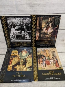 Royal History Of England Lot of 4 Books Antonia Fraser -Tudors Stuarts Hanover - Picture 1 of 7