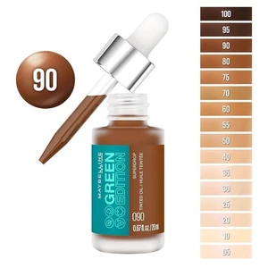 Paquete de 3 bases de maquillaje al aceite tintadas Super Drop edición verde Maybelline #90 - Imagen 1 de 5