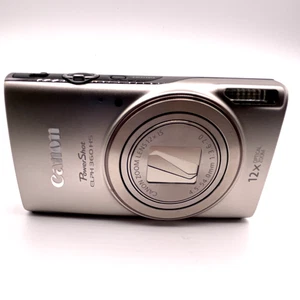 Canon PowerShot ELPH 360 HS 12,1 megapixel fotocamera digitale - argento - schermo nero - Foto 1 di 8