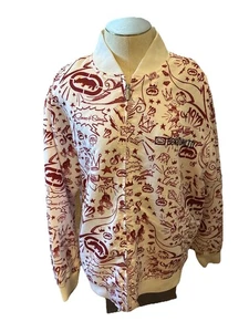 Chaqueta deportiva vintage Y2K Ecko UNLTD XL para hombre estampado AOP cremallera completa grunge - Imagen 1 de 3
