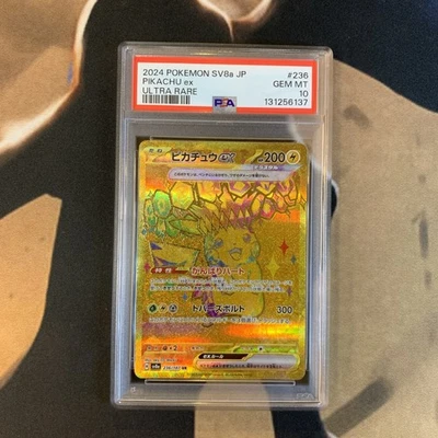 Pikachu ex PSA 10 Terastal Featival ex 236/187 Japanese Pokémon Card Gem Mint - Image 1 of 2