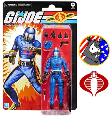 Cobra Commander Retro Carded - GI JOE Classified Series - 6inch Hasbro Figure - Image 1 of 4