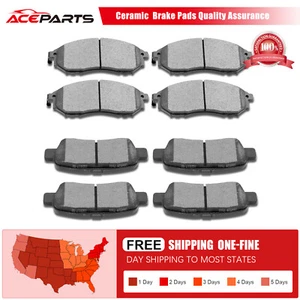 FRONT & REAR BRAKE PAD SET For G25X G35 G37X G37 M35 M45 350Z 370Z P-888 P-905 - Picture 1 of 8
