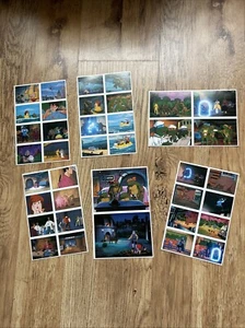 6 ungeschnittene Blätter Vintage TMNT Ninja Heroes Stickerbögen 1990 rar siehe Bilder - Bild 1 von 6