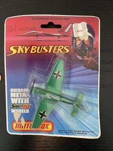 VTG 1970s Lesney MATCHBOX Metal SkyBusters SB-7 JUNKERS 87B Blister Pack On Card - Picture 1 of 10