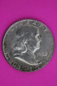 1952 P Ben Franklin Silver Half Dollar FBL Exact Coin Shown Authentic N476 - Picture 1 of 3