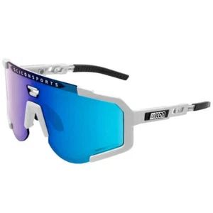Scicon Aeroscope White Cycling Sunglasses, Multimirror Blue Lens - Bild 1 von 1