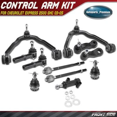 11Pcs Control Arm Tie Rod End Idler Arm for Chevrolet Express 2500 GMC 2003-2005 - Image 1 of 4