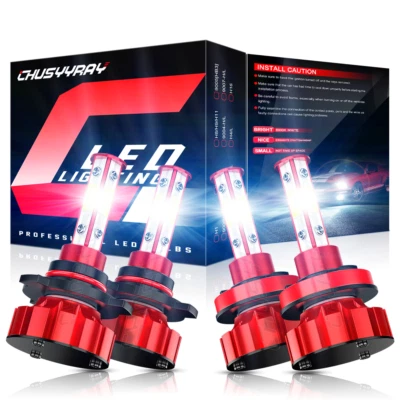 LED Headlight Bulbs 6000K For Ford Transit 150 250 350 2015-2020 High / Low Beam - Image 1 of 4