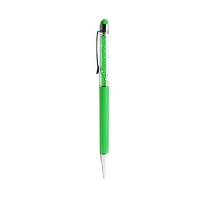 2in1 Touch Screen Stylus Ballpoint Pen For Phone Samsung iPhone Tablet Green - Image 1 of 4