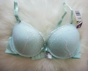 Hers by Herman Plunge-BH Dessous Größe 34C Aqua Spitze - Bild 1 von 4