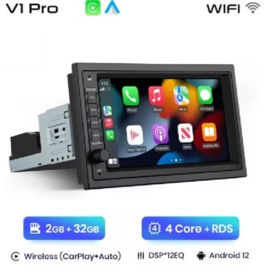 AWESAFE Autoradio 2+32GB 1 DIN / 2 DIN Android 13, Wireless CarPlay Android Auto - Immagine 1 di 4