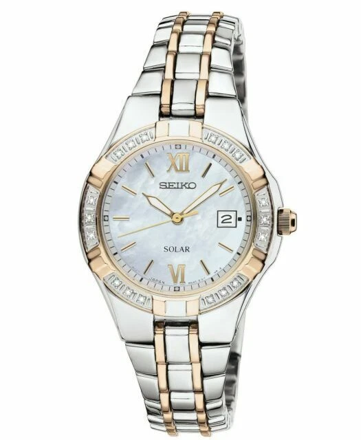 Seiko Solar White Women's Watch - SUT068