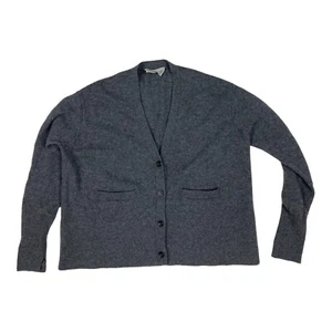 Everlane Women’s XS Cashmere Cardigan Sweater Grey Cropped - Picture 1 of 7