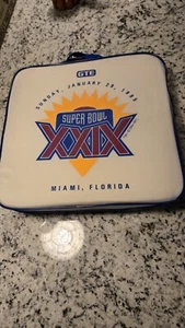 SUPERBOWL 29 Cushion. San Francisco 49ers vs Chargers MIAMI 1995 - Picture 1 of 2