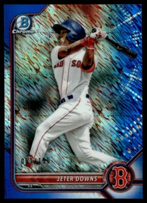 2022 Bowman Sapphire Edition Jeter Downs /150 Boston Red Sox #BCP-116 - Image 1 of 2