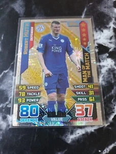 Robert Huth Man Of The Match Attax 2015-2016 Leicester City 15/16 MOTM # 379 - Picture 1 of 1