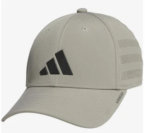 NUOVO Cappello Adidas [S/M] Uomo Gameday 4 Elasticizzato Fit-Argento Grigio Ciottolo 5157626A - Foto 1 di 2