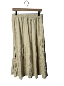 Hayden sz large tiered tan maxi skirt womens - Picture 1 of 2