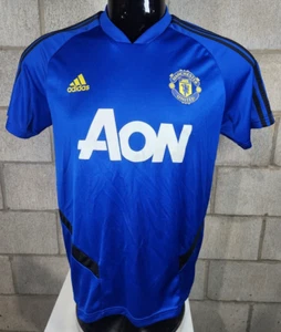 Premier League Manchester United Adidas ClimaCool Blue Jersey Size Large - Picture 1 of 20