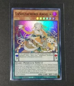 Yugioh! LaSolfachord Angelia ANGU-EN019 1st Edition Holo NM/M - Picture 1 of 2