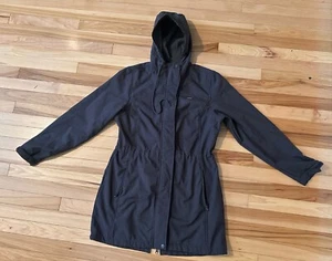 33,000ft Softshell Jacket Fleece Lined Hooded Waterproof Charcoal Women's Med - Picture 1 of 10