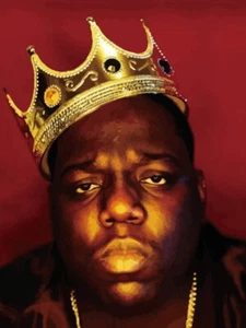V8944 Biggie Smalls Notorious GRAN PREMIUM Crown Rap King PÓSTER DE PARED IMPRESIÓN UK - Imagen 1 de 13