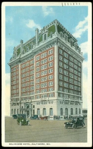 BELVEDERE HOTEL - BALTIMORE, MD POSTAL - Imagen 1 de 1